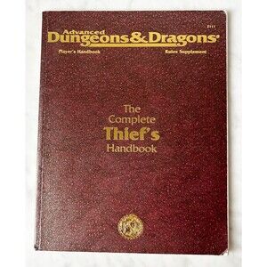 Advanced Dungeons & Dragons The Complete Thief's Handbook AD & D 2111 TSR
